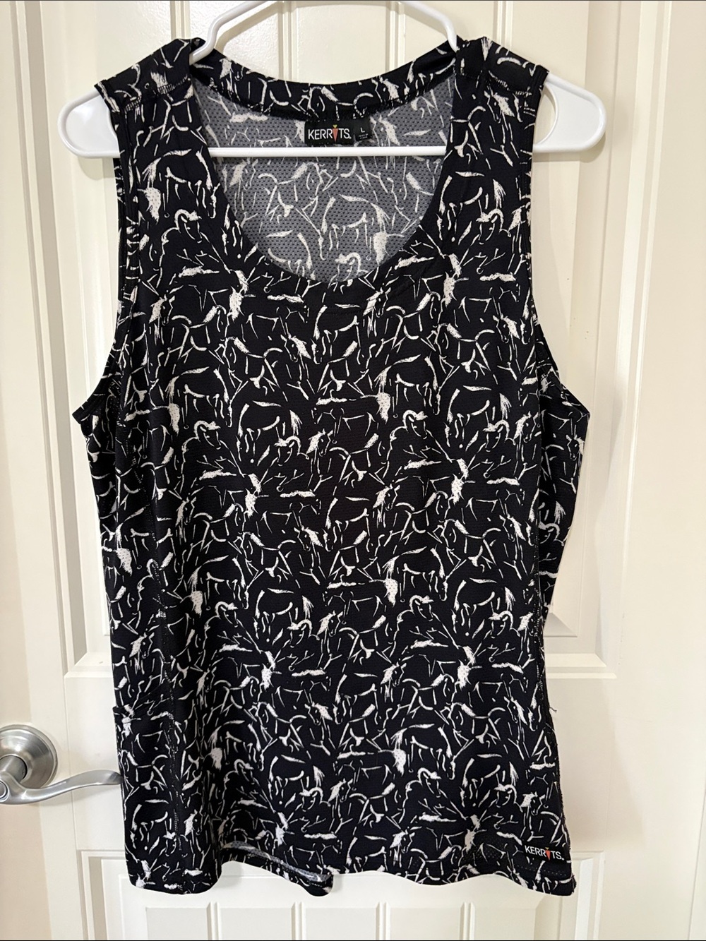 Kerrits Black & White Printed Tank Top